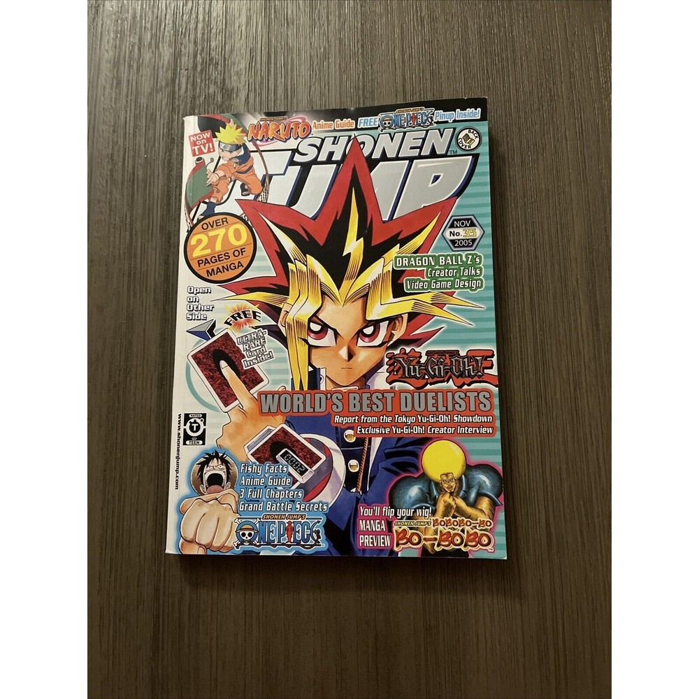 Viz Media Shonen Jump #35 "Yu-Gi-Oh, Dragonball Z, Bo-BoBo" Mag Fair+